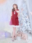 画像5: SALE!【サンタコス 4点セット】【S-Lサイズ/2カラー】サイドリボンツイードサンタコスプレ[YMT] (5)