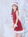 画像11: SALE!【サンタコス 4点セット】【S-Lサイズ/2カラー】サイドリボンツイードサンタコスプレ[YMT] (11)