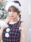画像5: SALE!【サンタコス 4点セット】【S-Lサイズ/2カラー】サイドリボンツイードサンタコスプレ[YMT] (5)