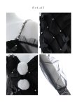 画像28: 【即日発送！】【サンタコス 3点セット】【XS-XLサイズ/2カラー】キルティングリボン袖付きタイトサンタ[YMT] (28)