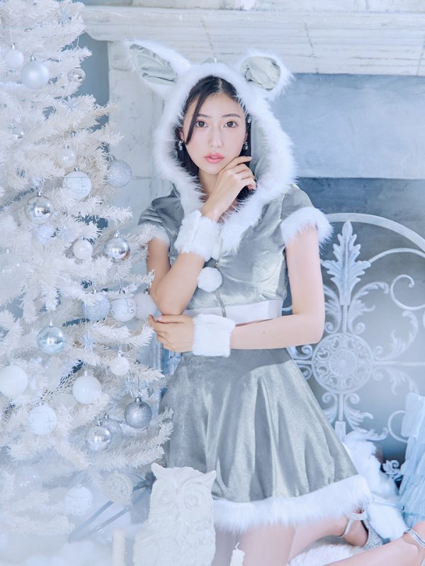 画像12: 【即日発送】【サンタコス 5点セット】【XS-XLサイズ/4カラー】セットアップバニーフレアサンタ[OF04] (12)