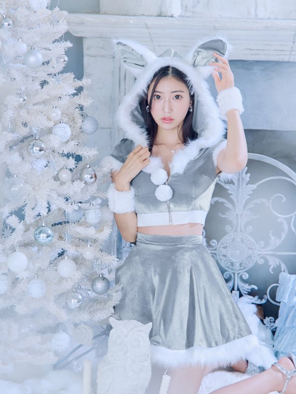 画像32: 【即日発送】【サンタコス 5点セット】【XS-XLサイズ/4カラー】セットアップバニーフレアサンタ[OF03] (32)