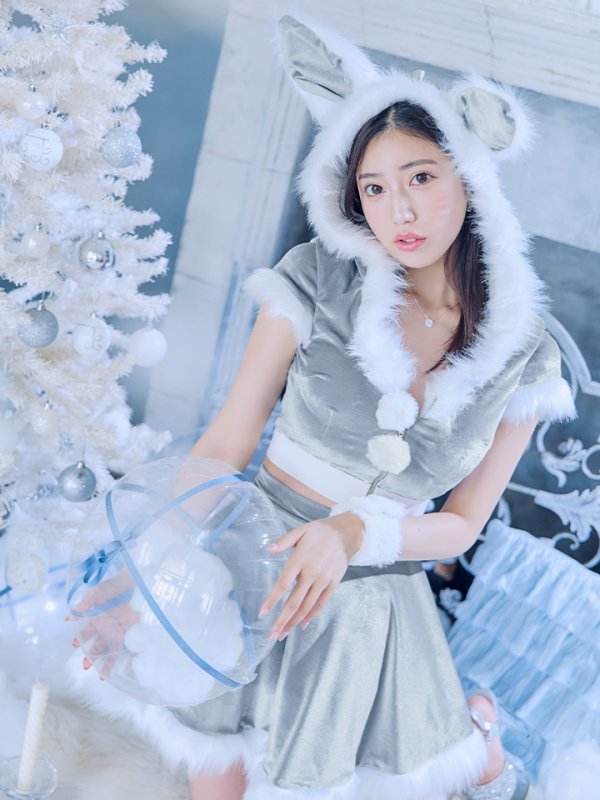 画像6: 【即日発送】【サンタコス 5点セット】【XS-XLサイズ/4カラー】セットアップバニーフレアサンタ[OF04] (6)