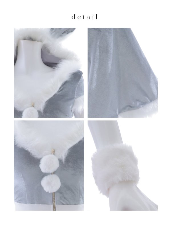 画像48: 【即日発送】【サンタコス 5点セット】【XS-XLサイズ/4カラー】セットアップバニーフレアサンタ[OF03] (48)