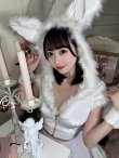画像1: 【即日発送】【サンタコス 5点セット】【XS-XLサイズ/4カラー】セットアップバニーフレアサンタ[YMT] (1)