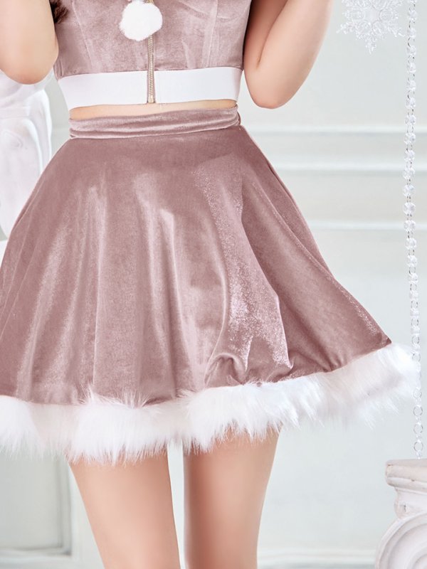 画像14: 【即日発送】【サンタコス 5点セット】【XS-XLサイズ/4カラー】セットアップバニーフレアサンタ[OF03] (14)