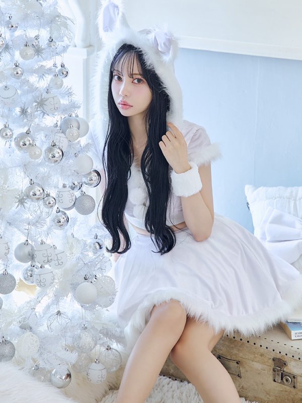 画像16: 【即日発送】【サンタコス 5点セット】【XS-XLサイズ/4カラー】セットアップバニーフレアサンタ[OF03] (16)