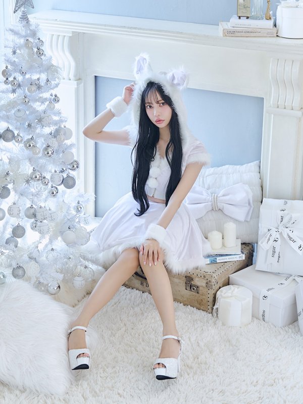 画像18: 【即日発送】【サンタコス 5点セット】【XS-XLサイズ/4カラー】セットアップバニーフレアサンタ[OF03] (18)