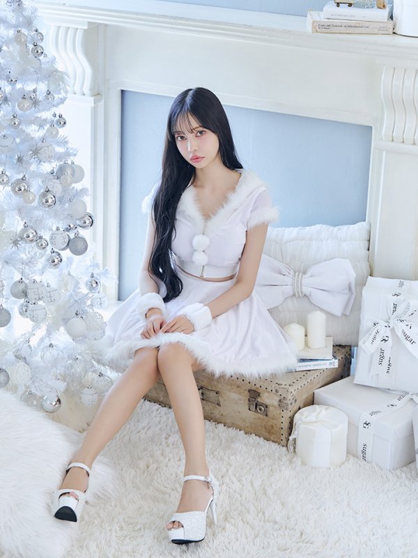 画像20: 【即日発送】【サンタコス 5点セット】【XS-XLサイズ/4カラー】セットアップバニーフレアサンタ[OF03] (20)