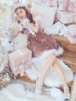 画像22: 【即日発送！】【サンタコス 4点セット】【XS-XLサイズ/2カラー】リボンモチーフパールショルダーフレアサンタ[YMT] (22)
