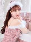 画像20: 【即日発送！】【サンタコス 5点セット】【XS-XLサイズ/2カラー】フロントリボンセットアップツイードサンタ[YMT] (20)