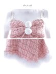 画像22: 【即日発送！】【サンタコス 5点セット】【XS-XLサイズ/2カラー】フロントリボンセットアップツイードサンタ[YMT] (22)