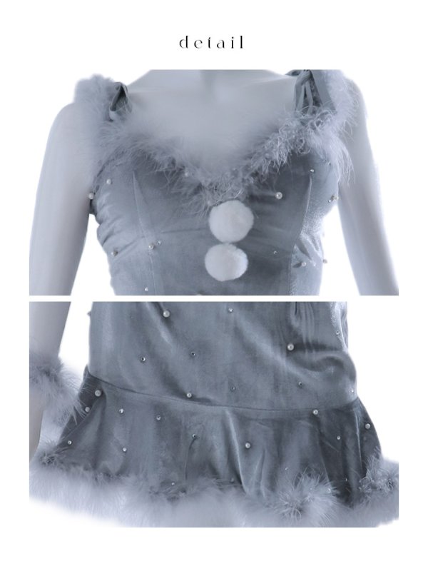 画像35: 【ノベルティ対象】【即日発送！】【サンタコス 5点セット】【XS-XLサイズ/3カラー】セットアップフレアミニサンタ[YMT] (35)