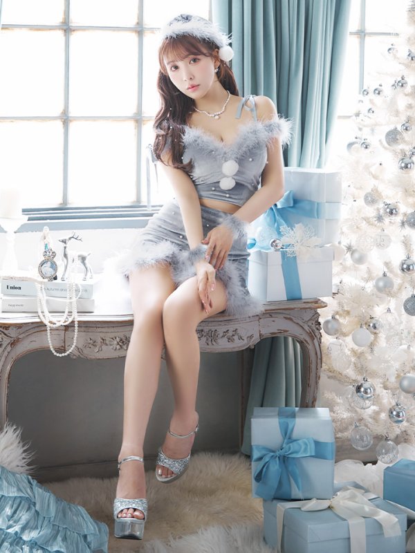 画像18: 【ノベルティ対象】【即日発送！】【サンタコス 5点セット】【XS-XLサイズ/3カラー】セットアップフレアミニサンタ[YMT] (18)