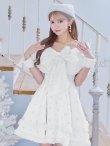 画像1: 【即日発送！】【サンタコス 5点セット】【XS-XLサイズ/3カラー】ケープ付きフレアサンタコスプレ[YMT] (1)