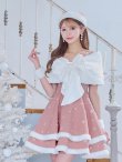 画像4: 【即日発送！】【サンタコス 5点セット】【XS-XLサイズ/3カラー】ケープ付きフレアサンタコスプレ[YMT] (4)