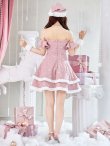 画像7: 【即日発送！】【サンタコス 5点セット】【XS-XLサイズ/4カラー】ケープ付きフレアサンタコスプレ[YMT] (7)