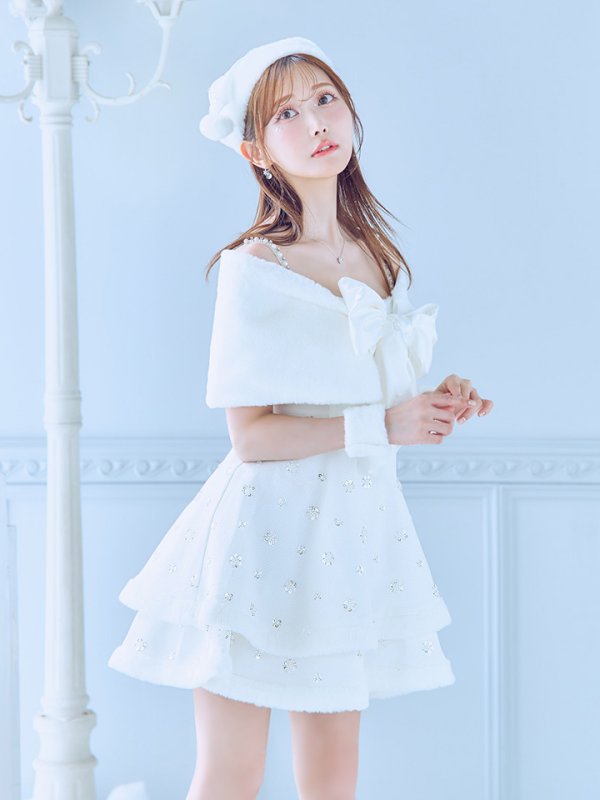 画像14: 【即日発送！】【サンタコス 5点セット】【XS-XLサイズ/3カラー】ケープ付きフレアサンタコスプレ[OF04] (14)