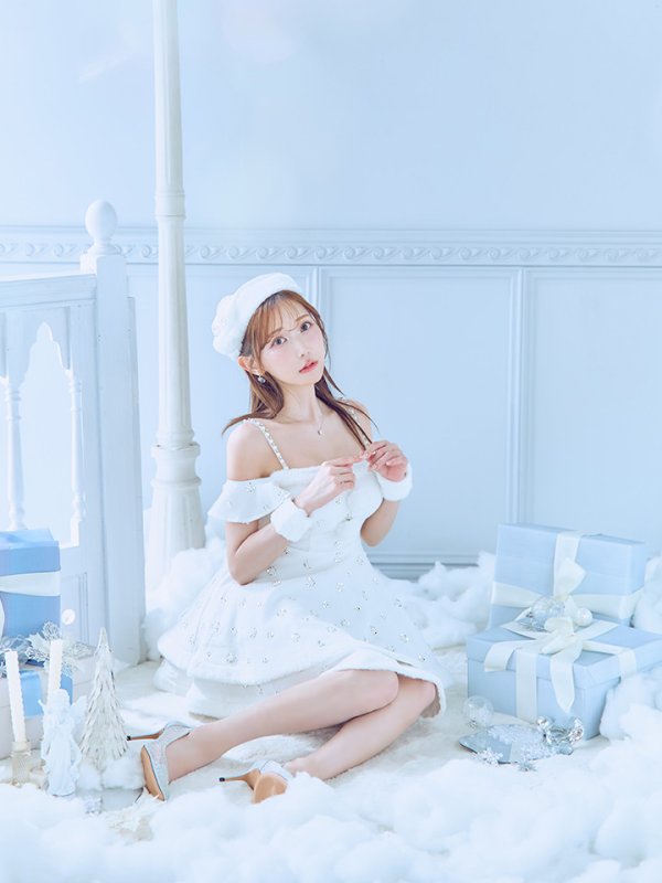 画像20: 【即日発送！】【サンタコス 5点セット】【XS-XLサイズ/3カラー】ケープ付きフレアサンタコスプレ[OF04] (20)