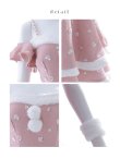 画像38: 【即日発送！】【サンタコス 5点セット】【XS-XLサイズ/3カラー】ケープ付きフレアサンタコスプレ[YMT] (38)