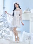 画像14: 【即日発送！】【サンタコス 4点セット】【XS-XLサイズ/2カラー】チュールロングスリーブハイネックサンタ[YMT] (14)