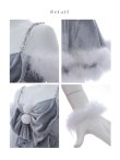 画像42: 【即日発送！】【サンタコス 4点セット】【XS-Lサイズ/4カラー】フロントビッグリボンオフショルフレアサンタ[YMT] (42)