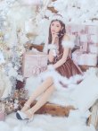画像12: 【即日発送！】【サンタコス 4点セット】【XS-Lサイズ/4カラー】フロントビッグリボンオフショルフレアサンタ[YMT] (12)