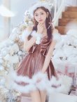画像13: 【即日発送！】【サンタコス 4点セット】【XS-Lサイズ/4カラー】フロントビッグリボンオフショルフレアサンタ[YMT] (13)