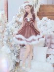 画像14: 【即日発送！】【サンタコス 4点セット】【XS-Lサイズ/4カラー】フロントビッグリボンオフショルフレアサンタ[YMT] (14)