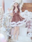 画像15: 【即日発送！】【サンタコス 4点セット】【XS-Lサイズ/4カラー】フロントビッグリボンオフショルフレアサンタ[YMT] (15)