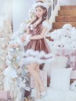 画像16: 【即日発送！】【サンタコス 4点セット】【XS-Lサイズ/4カラー】フロントビッグリボンオフショルフレアサンタ[YMT] (16)