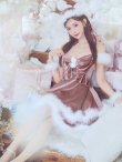 画像9: 【即日発送！】【サンタコス 4点セット】【XS-Lサイズ/4カラー】フロントビッグリボンオフショルフレアサンタ[YMT] (9)