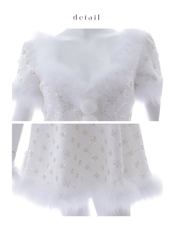 画像18: 【サンタSALE!!】【サンタコス 4点セット】【XS-Lサイズ/1カラー】ビジューフレアスカートサンタコスプレ[OF04] (18)