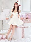 画像3: 【即日発送！】【サンタコス 4点セット】【XS-XLサイズ/1カラー】雪だるまオフショルフレアスカートコスプレ[YMT] (3)