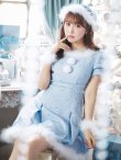 画像4: 【即日発送！】【サンタコス 4点セット】【XS-XLサイズ/3カラー】ツイードビジュープリーツスカートサンタコスプレ[YMT] (4)