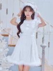 画像8: 【即日発送！】【サンタコス 4点セット】【XS-XLサイズ/3カラー】ツイードビジュープリーツスカートサンタコスプレ[YMT] (8)