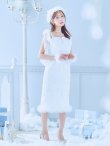 画像10: 【即日発送！】【サンタコス 4点セット】【S-Lサイズ/2カラー】リボンショルダーツイードビジューミディアムサンタコスプレ[YMT] (10)