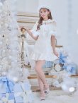 画像4: 【即日発送】【サンタコス 5点セット】【S-Lサイズ/1カラー】ポンチョ付きベアトップマーメイドスカートサンタコスプレ[YMT] (4)