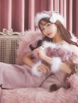 画像14: SALE!【サンタコス4点セット】【S-Lサイズ/1カラー】オーガンジーオフショルダーサンタコスプレ[YMT] (14)