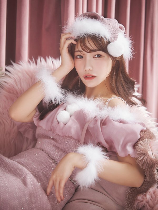 画像17: 【サンタSALE!!】【サンタコス4点セット】【S-Lサイズ/1カラー】オーガンジーオフショルダーサンタコスプレ[OF04] (17)