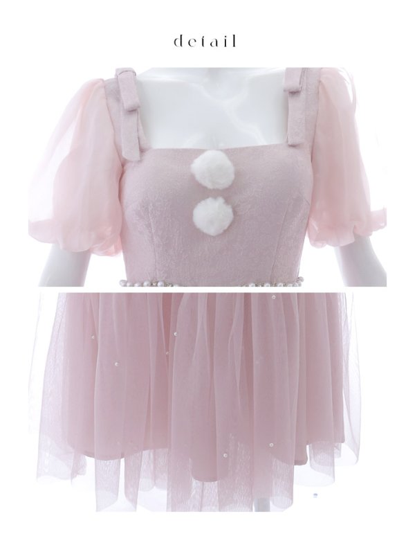 画像15: 【サンタSALE!!】【サンタコス4点セット】【S-Lサイズ/1カラー】ジャガードチュールサンタコスプレ[OF04] (15)