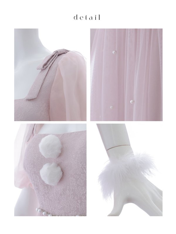 画像16: 【サンタSALE!!】【サンタコス4点セット】【S-Lサイズ/1カラー】ジャガードチュールサンタコスプレ[OF04] (16)