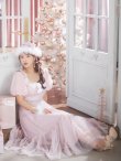 画像1: SALE!【サンタコス4点セット】【S-Lサイズ/1カラー】ジャガードチュールサンタコスプレ[YMT] (1)