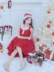 画像20: 【即日発送！】【サンタコス 4点セット】【S-Mサイズ/2カラー】立体ローズショートインスカートサンタコスプレ[YMT] (20)