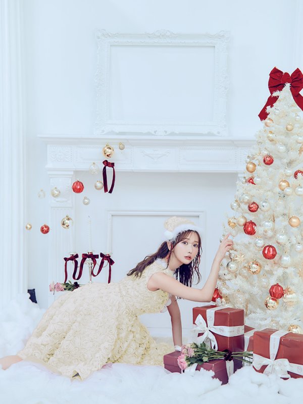 画像5: 【ノベルティ対象】【即日発送！】【サンタコス 4点セット】【S-Mサイズ/2カラー】立体ローズショートインスカートサンタコスプレ[YMT] (5)