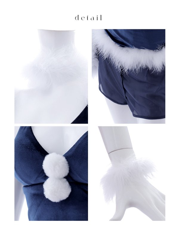 画像40: 【即日発送！】【サンタコス 6点セット】【S-Mサイズ/2カラー】シンプルベロアフレアセットアップサンタ[OF04] (40)