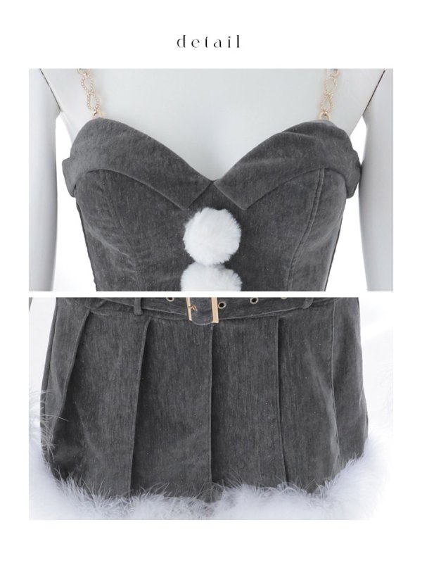 画像46: 【即日発送】【サンタ】クラシカルベルト付きサンタコスプレ【コスプレ6点セット】【XS-Lサイズ/3カラー】[OF03] (46)