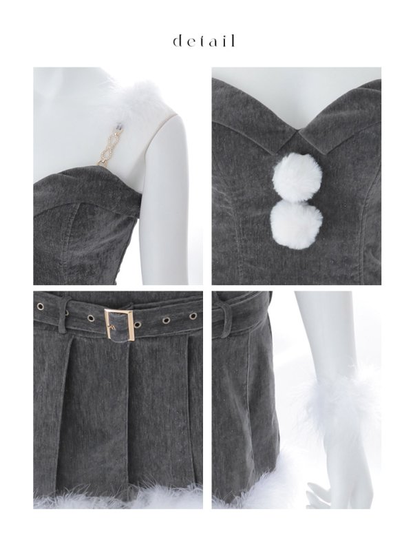 画像43: 【即日発送】【サンタ】クラシカルベルト付きサンタコスプレ【コスプレ6点セット】【XS-Lサイズ/3カラー】[OF03] (43)