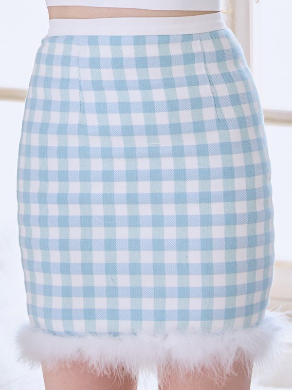 画像15: 【即日発送！】【サンタコス 4点セット】【S-Mサイズ/1カラー】ギンガムチェックフレアサンタコスプレ[OF01] (15)