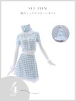 画像28: 【即日発送！】【サンタコス 4点セット】【S-Mサイズ/1カラー】ギンガムチェックフレアサンタコスプレ[YMT] (28)